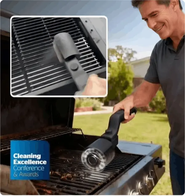 Anwendung des GrillWizz Grill Cleaner